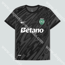 Carregar imagem no visualizador da galeria, CAMISOLA GUARDA-REDES PRETA SPORTING CP 24/25