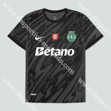 Carregar imagem no visualizador da galeria, CAMISOLA GUARDA-REDES PRETA SPORTING CP 24/25