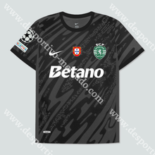 Carregar imagem no visualizador da galeria, CAMISOLA GUARDA-REDES PRETA SPORTING CP 24/25