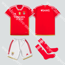 Carregar imagem no visualizador da galeria, Novo Kit Criança Principal Sl Benfica 23/24 Camisola Futebol
