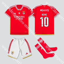 Carregar imagem no visualizador da galeria, Novo Kit Criança Principal Sl Benfica 23/24 Camisola Futebol
