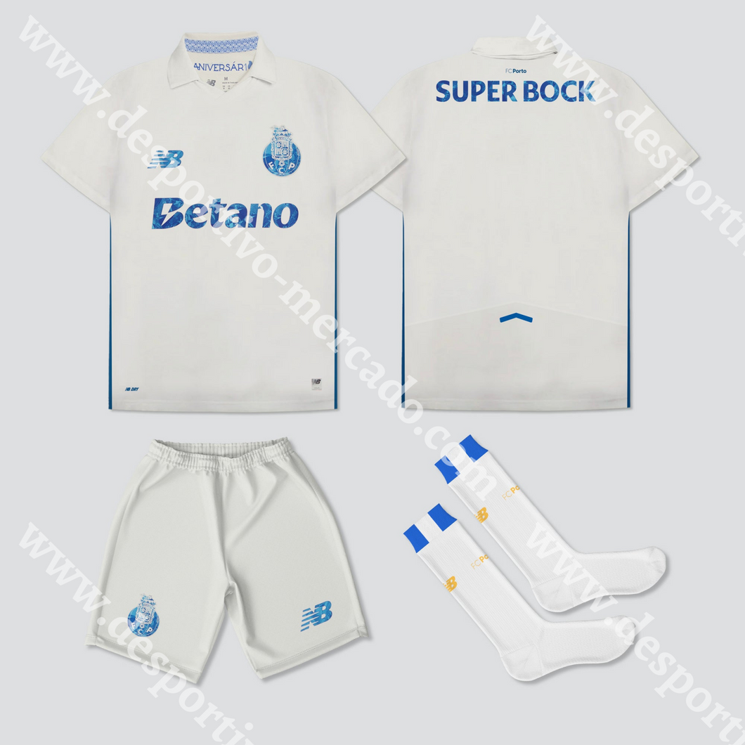 NOVO KIT CRIANÇA 3º EQUIPAMENTO FC PORTO 25/26 1-2 Anos