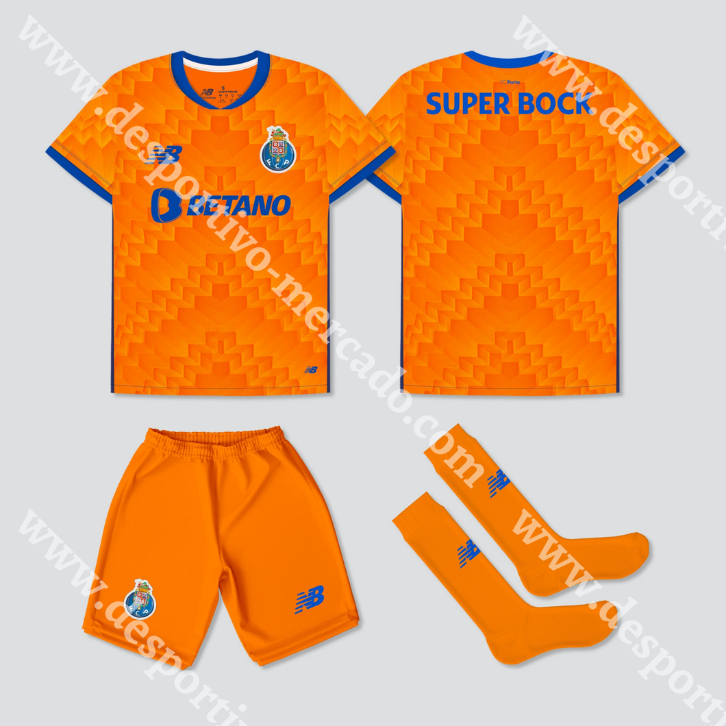 Novo Kit Criança Alternativo Fc Porto 24/25 1-2 Anos