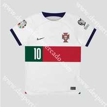 Carregar imagem no visualizador da galeria, Camisola Alternativa Portugal Mundial 2022 Camisola Futebol
