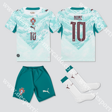 Carregar imagem no visualizador da galeria, NOVO KIT CRIANÇA ALTERNATIVA PORTUGAL MUNDIAL 2026 - Camisola Futebol

