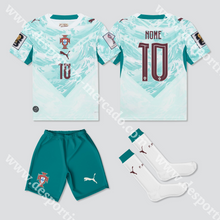 Carregar imagem no visualizador da galeria, NOVO KIT CRIANÇA ALTERNATIVA PORTUGAL MUNDIAL 2026 - Camisola Futebol
