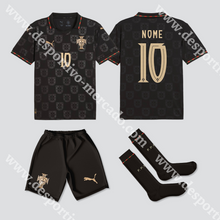 Carregar imagem no visualizador da galeria, NOVO KIT CRIANÇA ALTERNATIVO PORTUGAL MUNDIAL 2026 Camisola Futebol
