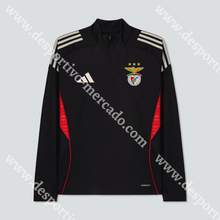 Carregar imagem no visualizador da galeria, NOVO FATO TREINO ADIDAS PRETO SL BENFICA 25/26
