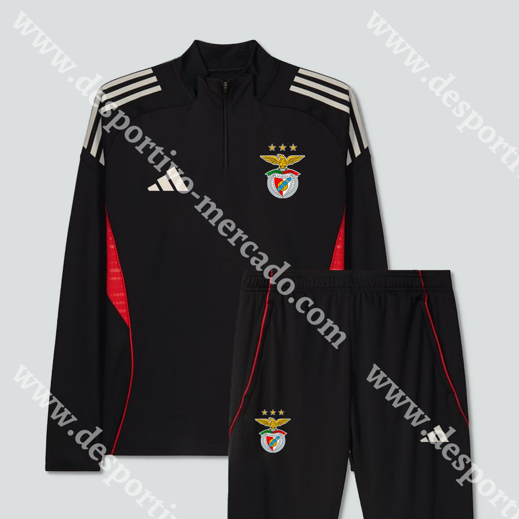 NOVO FATO TREINO ADIDAS PRETO SL BENFICA 25/26 S