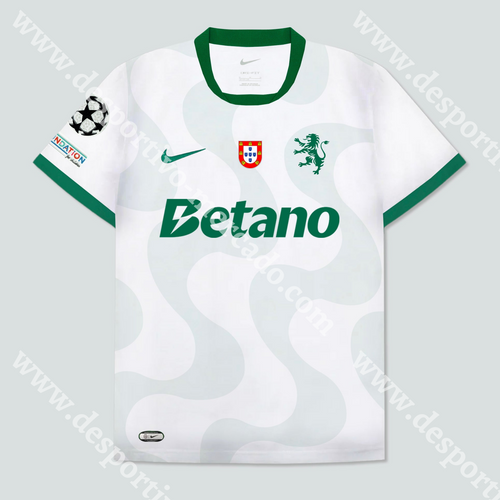 NOVA CAMISOLA ALTERNATIVA BRANCA SPORTING CP 25/26