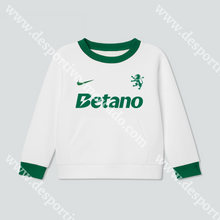 Carregar imagem no visualizador da galeria, NOVO FATO TREINO CRIANÇA NIKE BRANCO SPORTING CP 25/26

