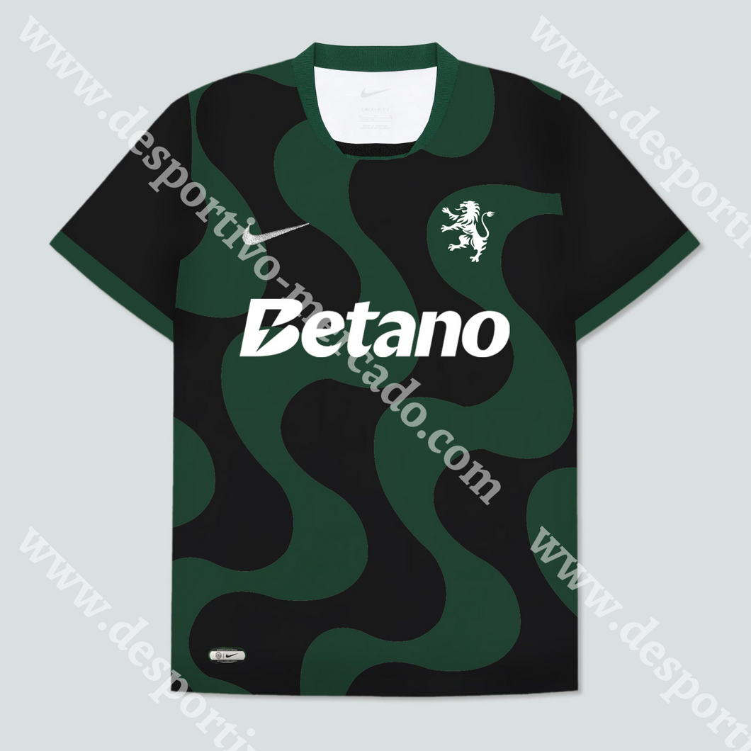 NOVA CAMISOLA ALTERNATIVA PRETA SPORTING CP 25/26 S