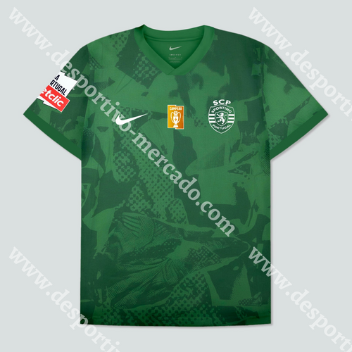 NOVA CAMISOLA TREINO VERDE SPORTING CP 25/26